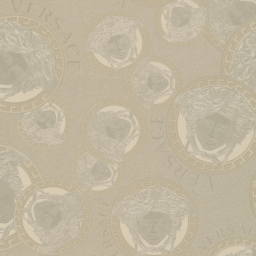 Medusa Heads Metallic Gold