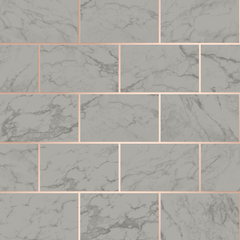 Metro Brick Charcoal Kitchen & Bathroom Wallpaper M1511