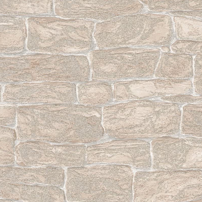 Dekora Glitter Brick Wallpaper Beige 3438-26