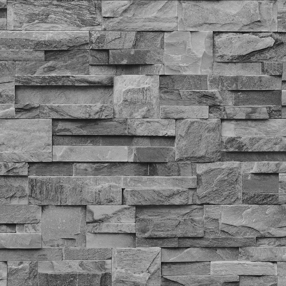 Bluff Large Slate Charcoal Wallpaper J27409