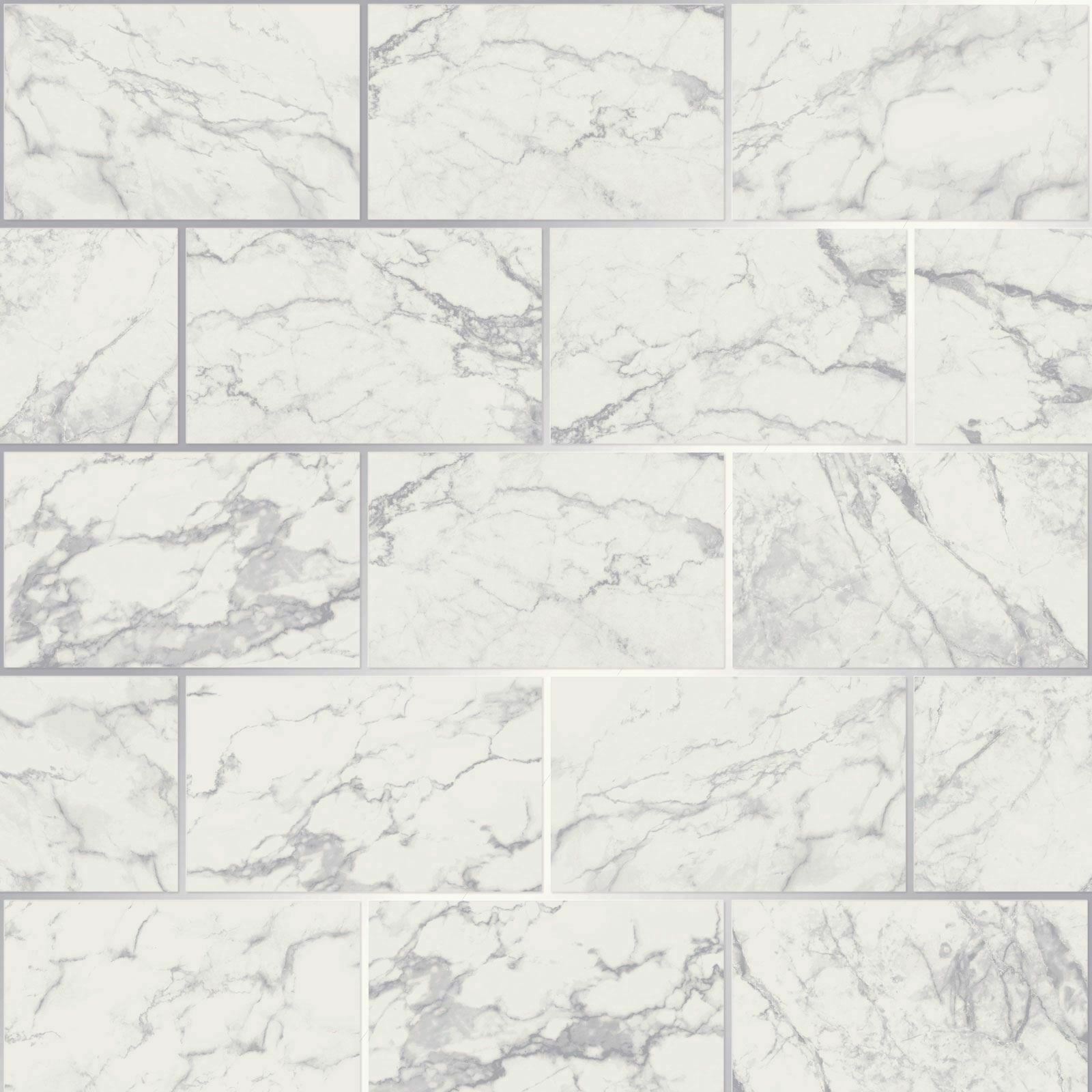 Metro Brick White Kitchen & Bathroom Wallpaper M1509