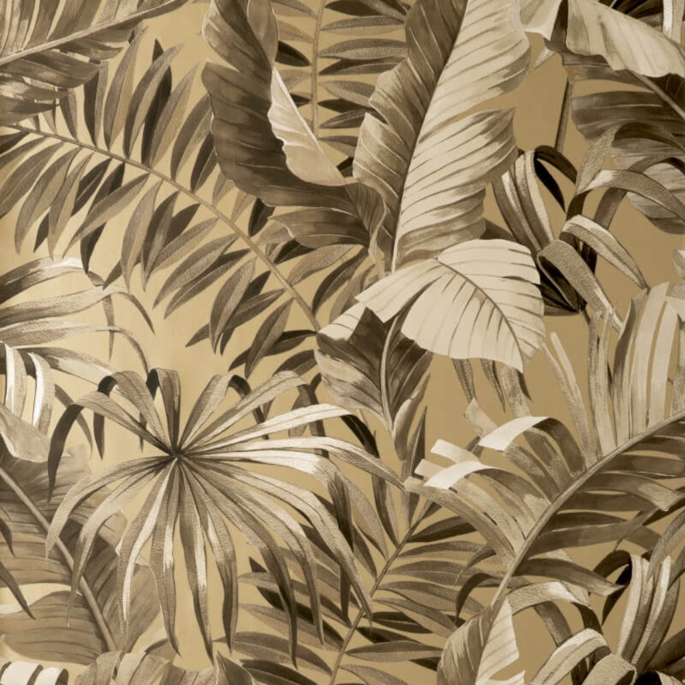 Maui Tropical Gold Palm Tree Wallpaper FD42853