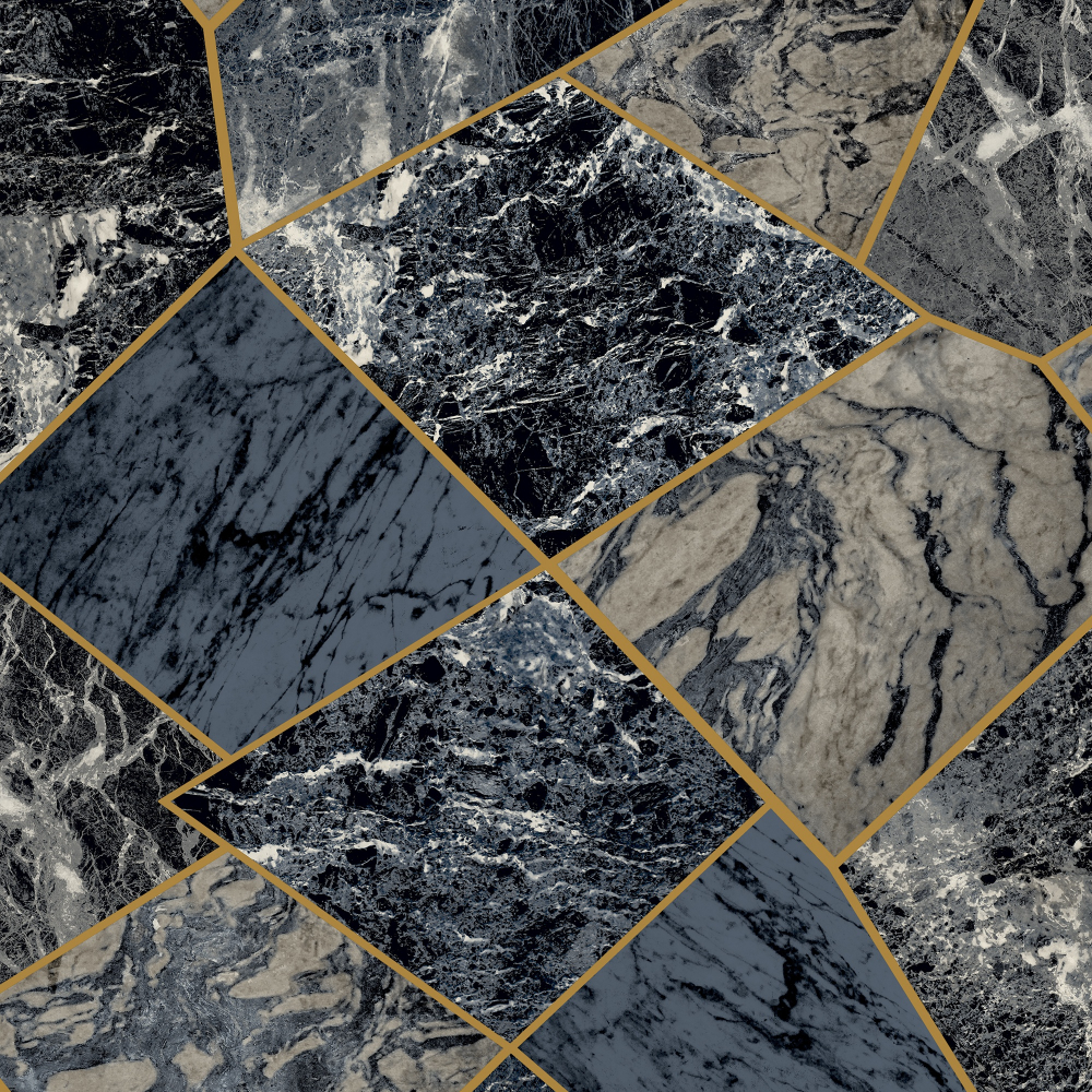 Agate Geo Marble Blue & Gold Wallpaper 177603 Agate Geo Marble Blue & Gold Wallpaper 177603