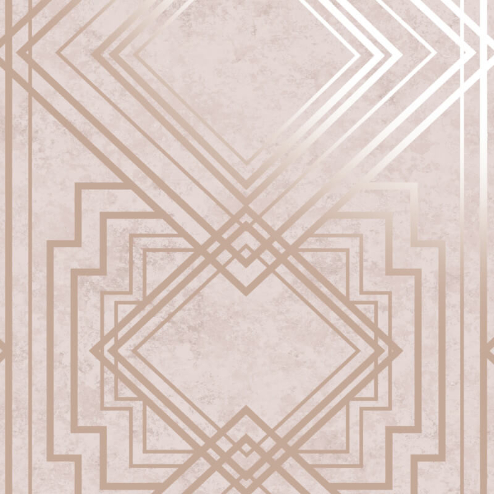 Delano Art Deco Pink Wallpaper 75940