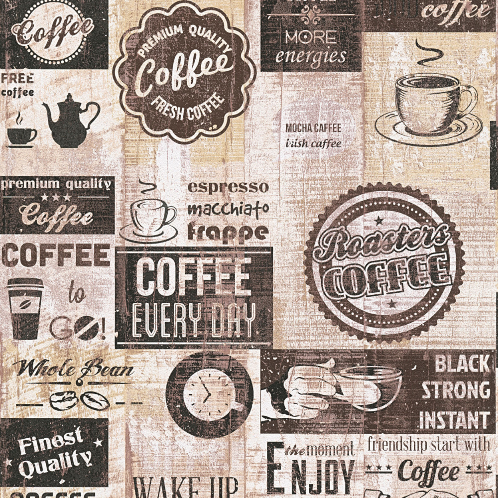 Coffee Kitchen Americano Wallpaper 33480-1