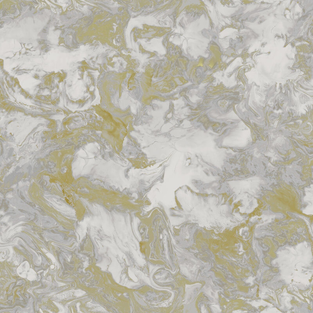 Liquid Swirl Marble Yellow Wallpaper 6361