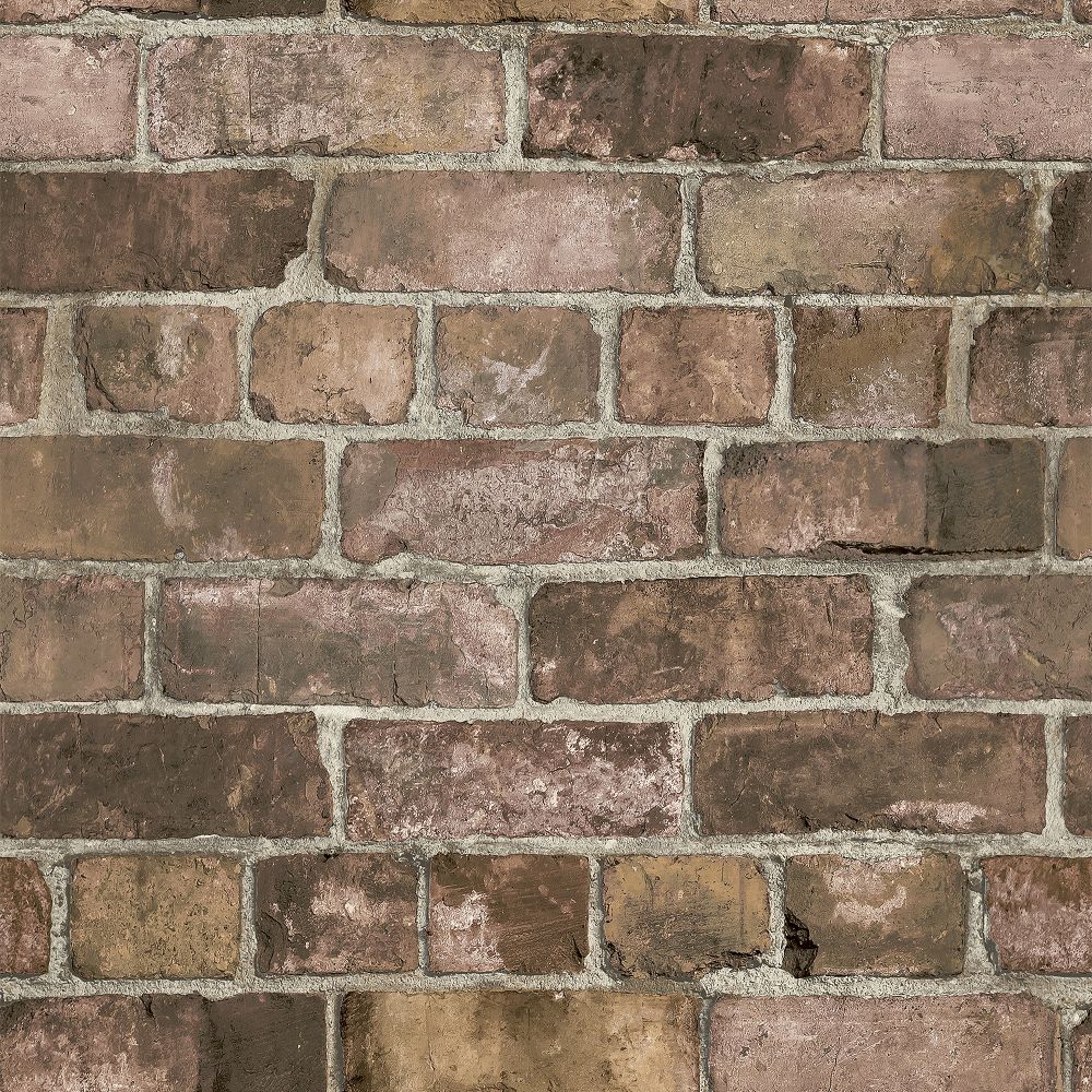 Durham Brick Effect Red Wallpaper 173401