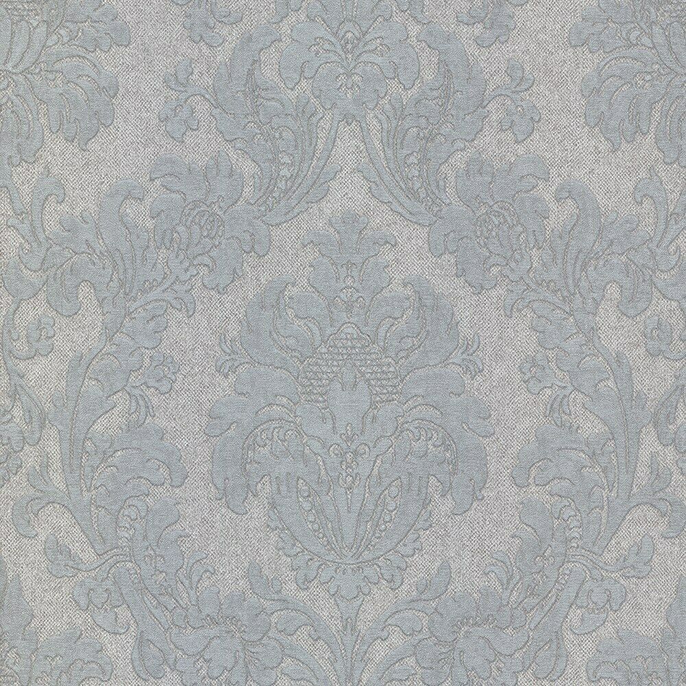 Sanremo Damask Grey Italian Vinyl Wallpaper 6522