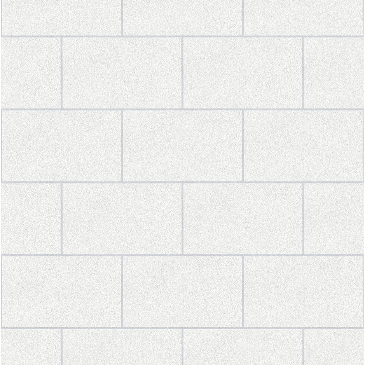 London Tile White Kitchen & Bathroom Wallpaper M1054