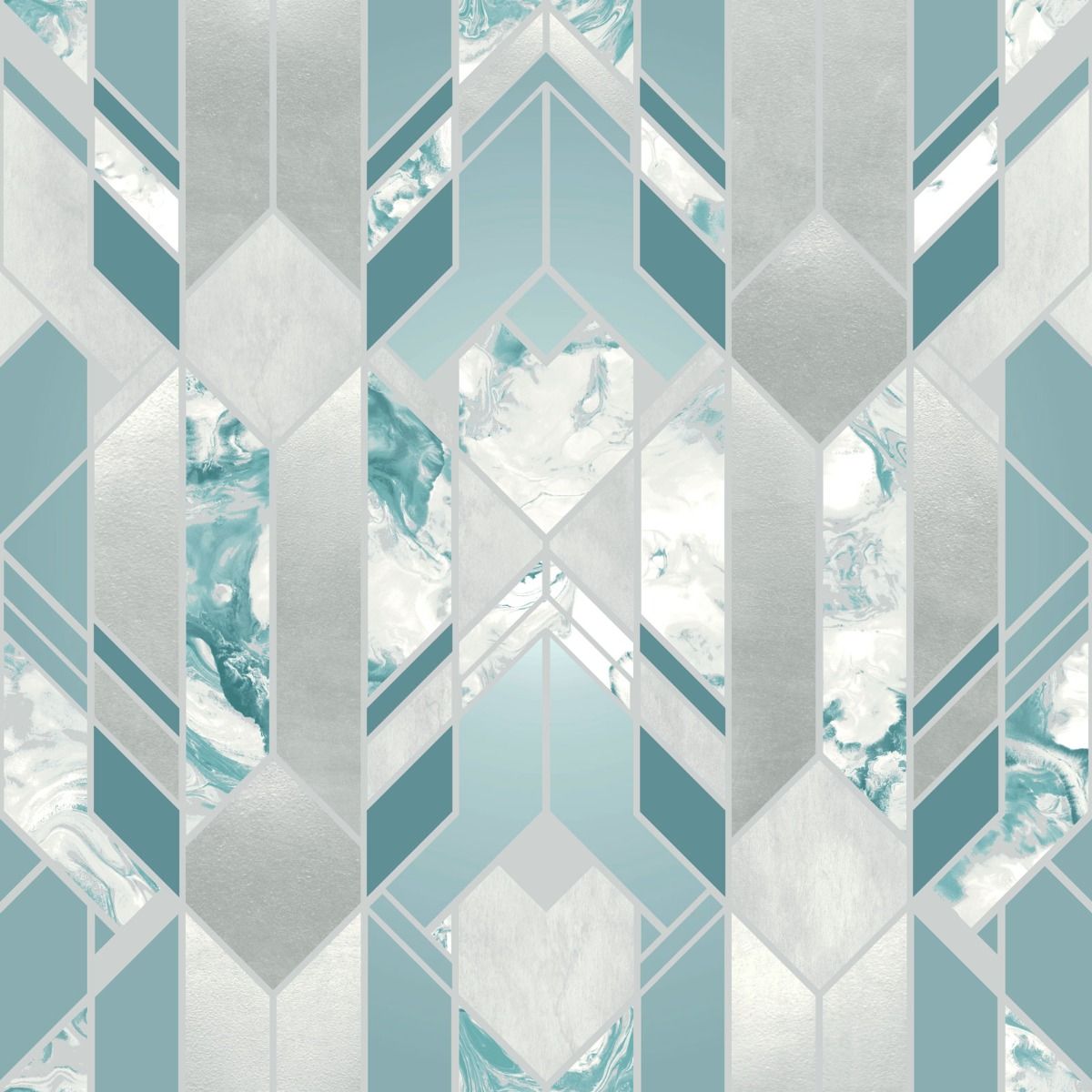 Elixir Geo Teal Wallpaper 167503