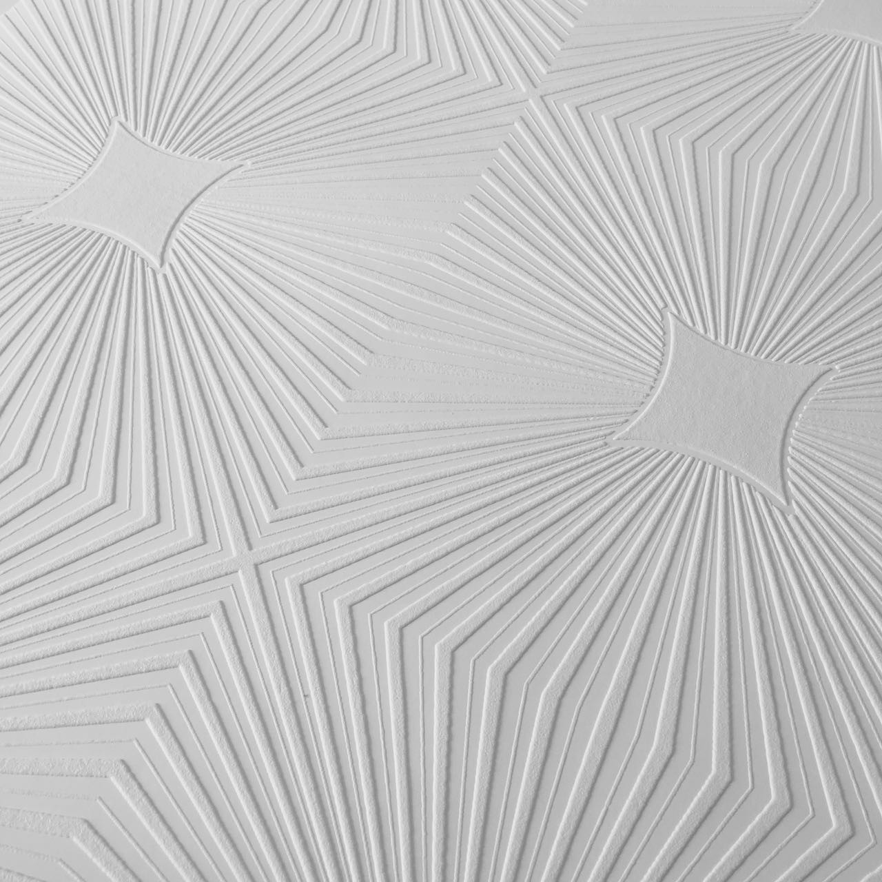 Starburst White Paintable Wallpaper 6639-17