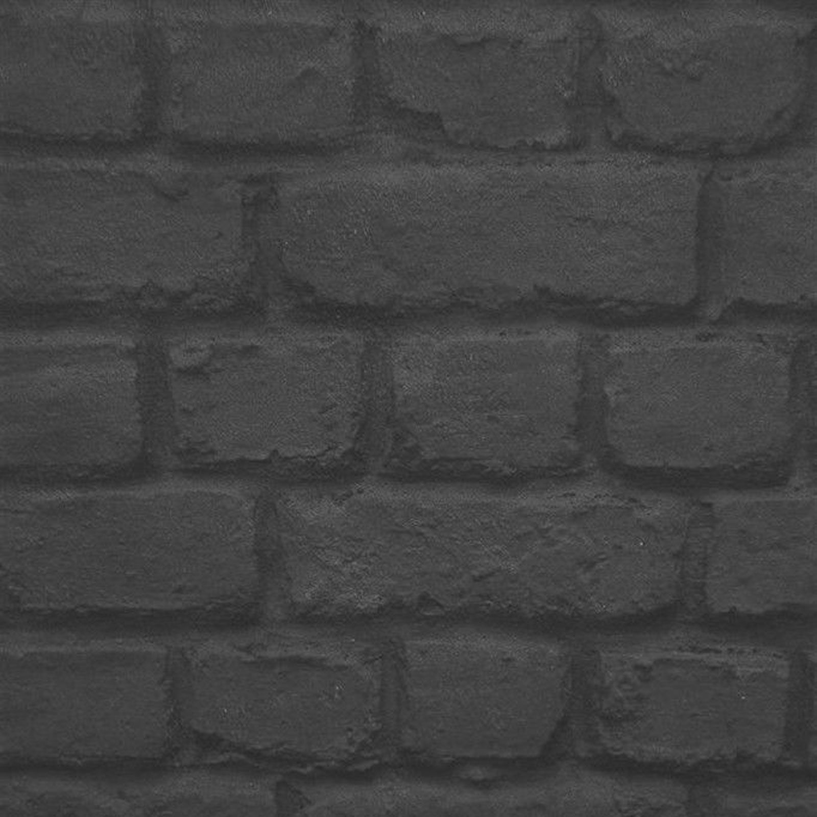 Rasch Black Brick Wallpaper 226744