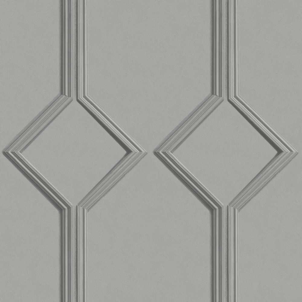 Azzurra Panel Grey Wallpaper 9502