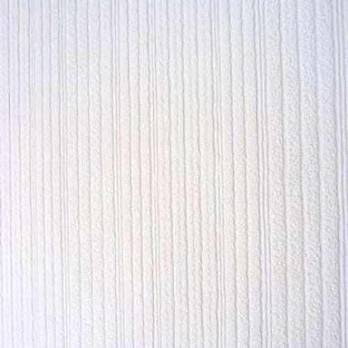 Cord Stripe White Paintable Wallpaper 3149-18