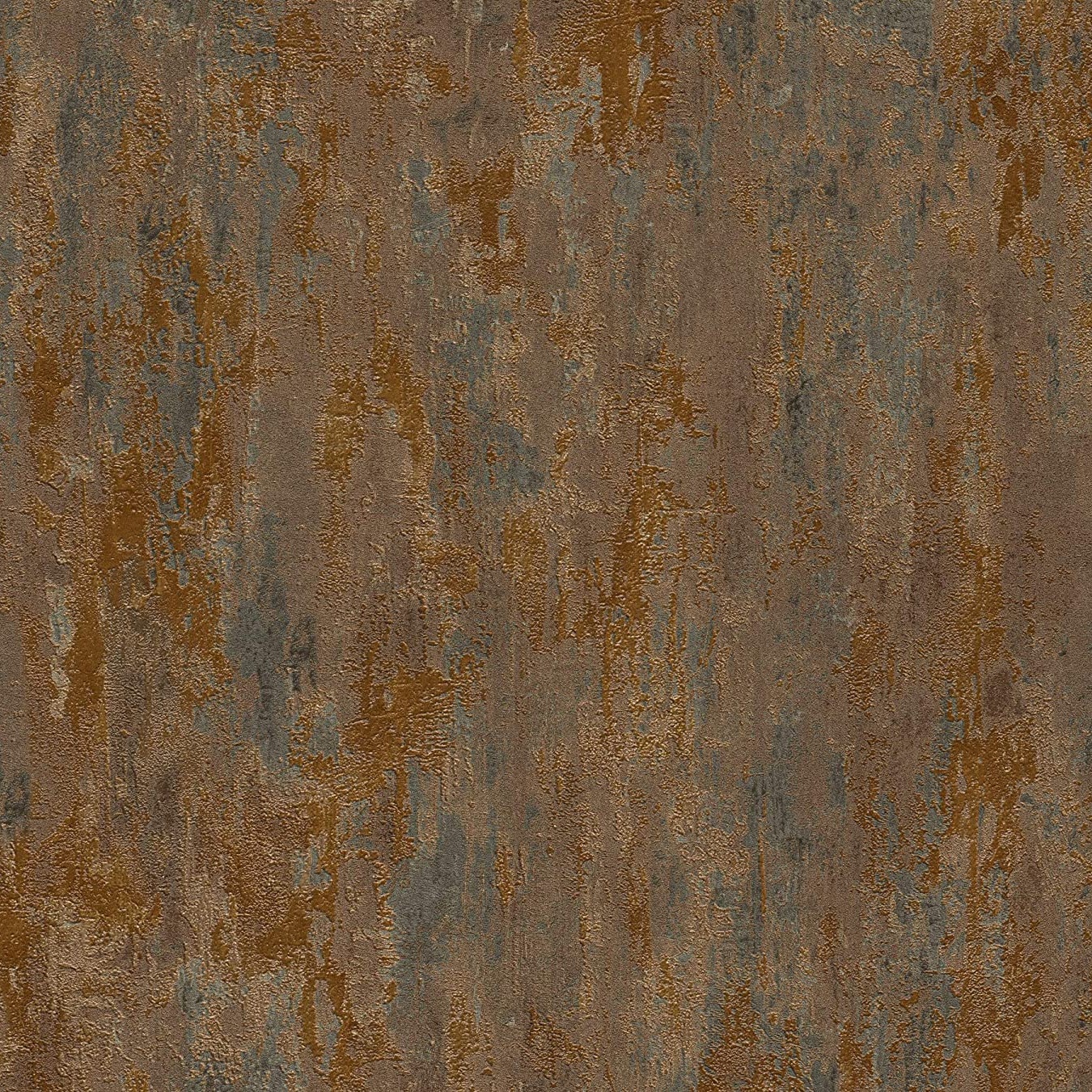 Havana Distressed Industrial Effect Rust Vinyl Wallpaper 32651-1