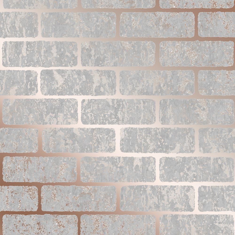 Milan Brick Superfresco Rose Gold Wallpaper 106522
