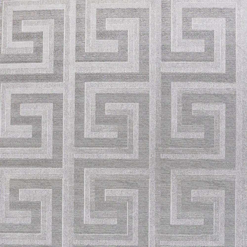 Greek Key Metallic Foil Silver Geometric Wallpaper 298102 Greek Key Metallic Foil Silver Geometric Wallpaper 298102
