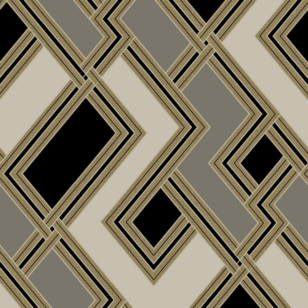 Fabric Geo Taupe Geometric Wallpaper 177503
