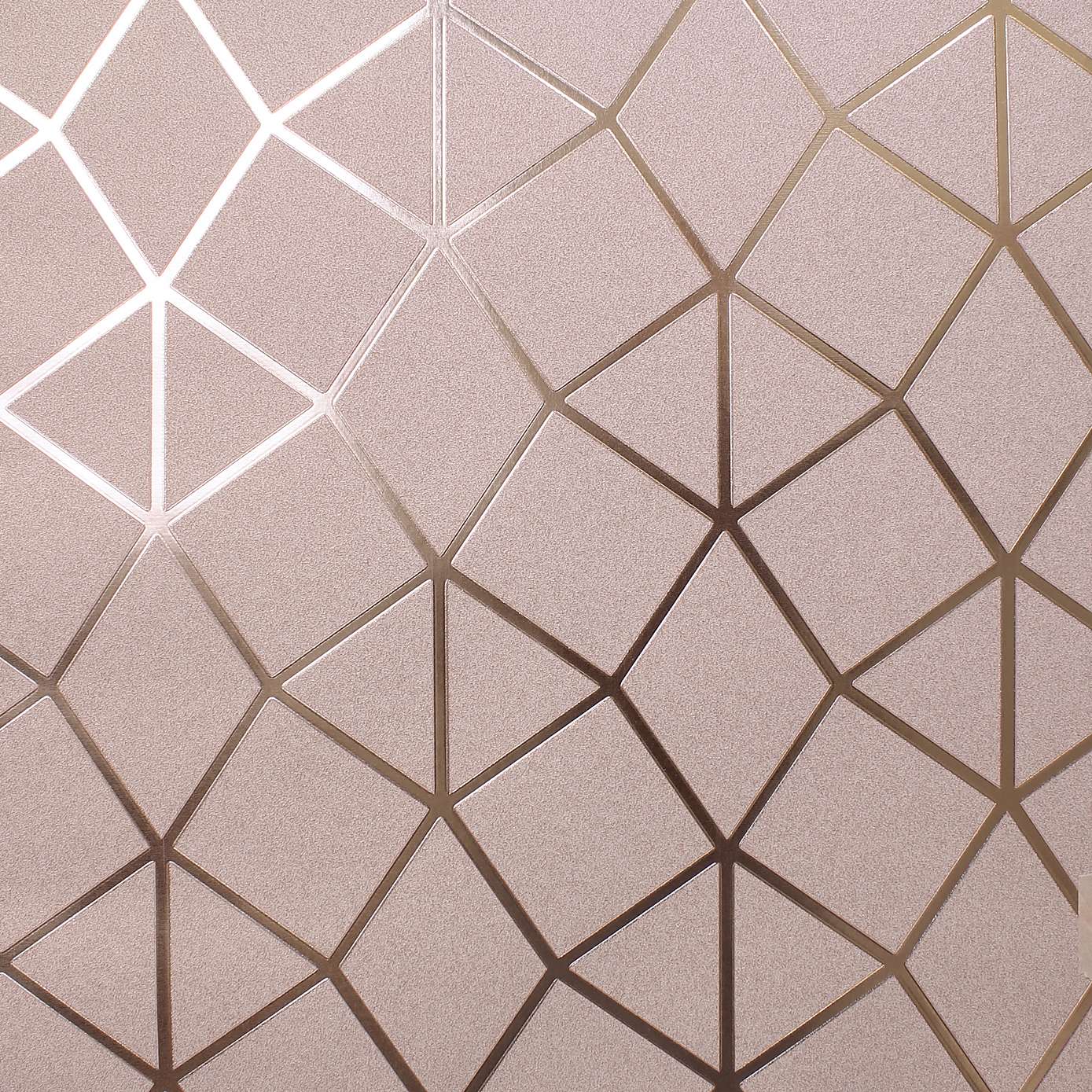 Platinum Trellis Pink Foil Vinyl Wallpaper FD42561