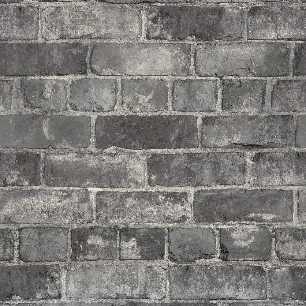 Durham Brick Effect Grey Wallpaper A52403 Durham Brick Effect Grey Wallpaper A52403