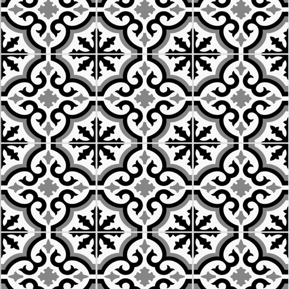 Contour Grecian Black Kitchen & Bathroom Wallpaper 112647