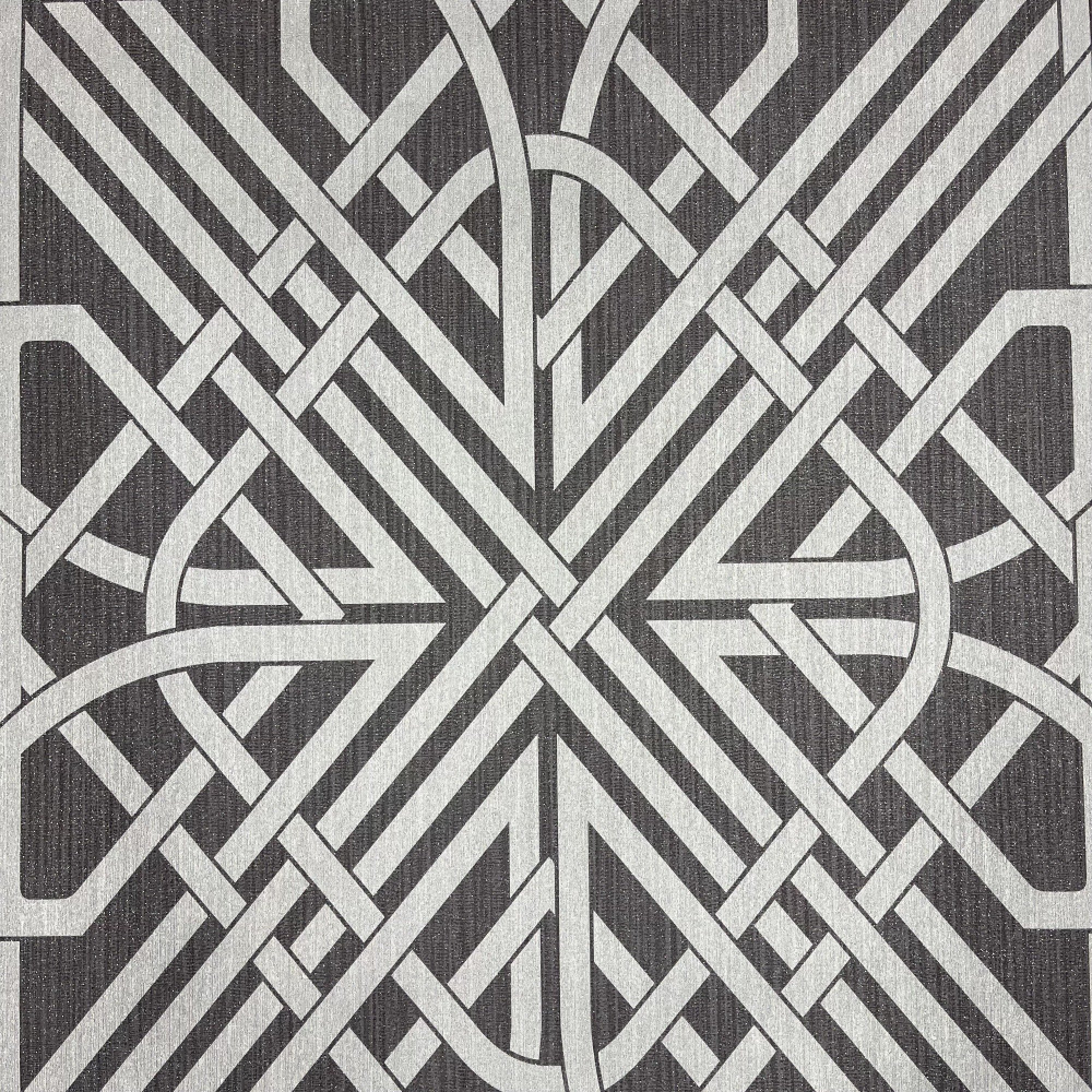 Oria Link Charcoal Wallpaper 6738