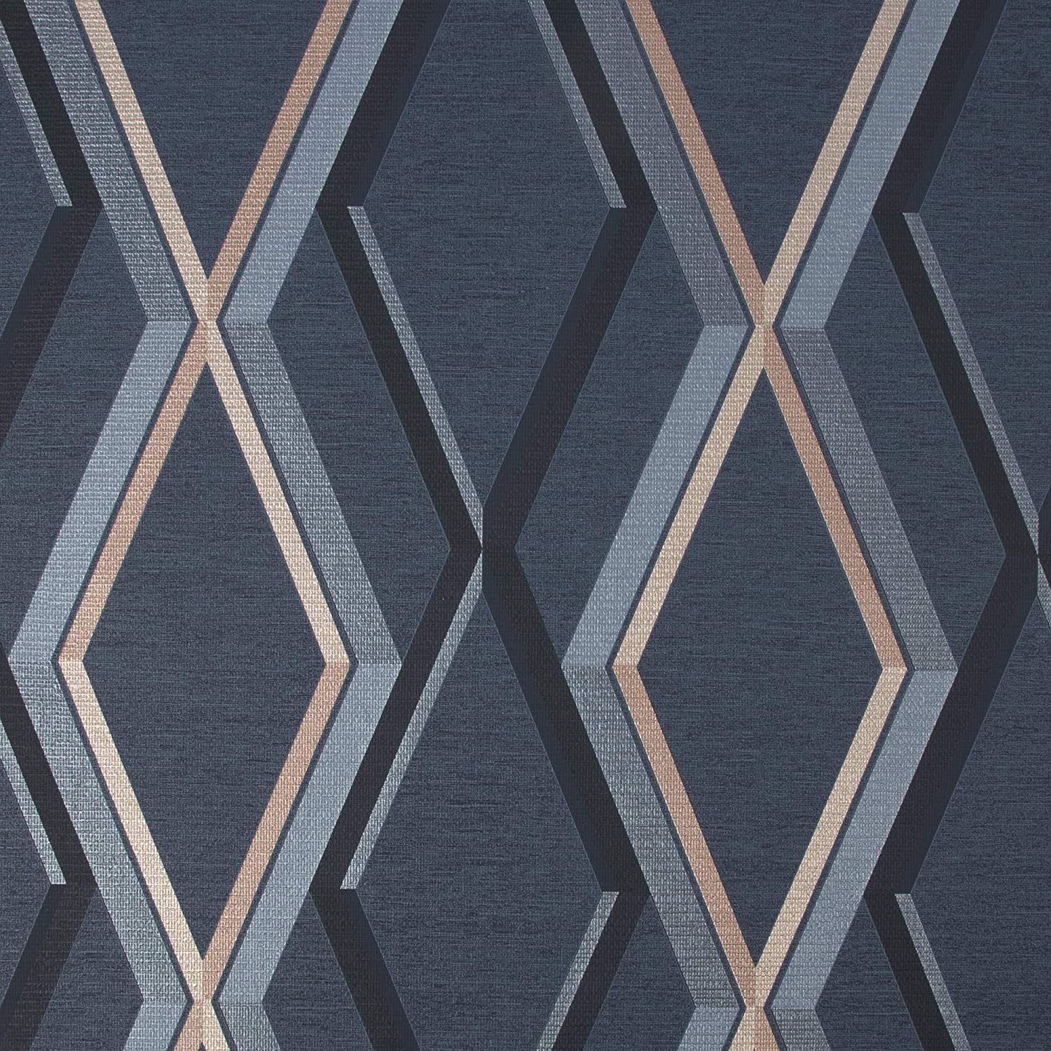 Prestige Geo Navy Superfresco Wallpaper 108622