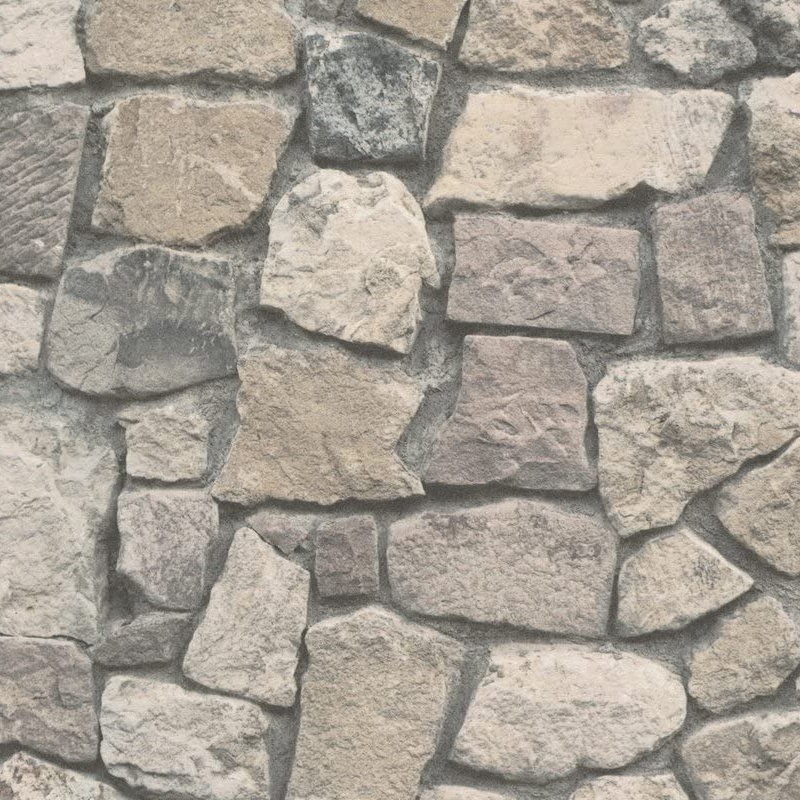 Deco World Cornish Stone Effect Wallpaper 8595-32 Deco World Cornish Stone Effect Wallpaper 8595-32