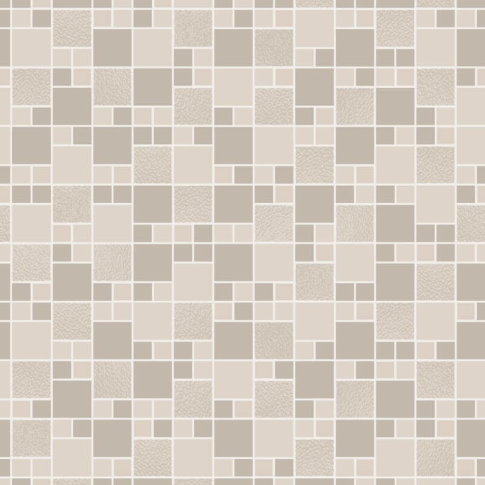 Tivola Tile Taupe Kitchen & Bathroom Vinyl Wallpaper 89331