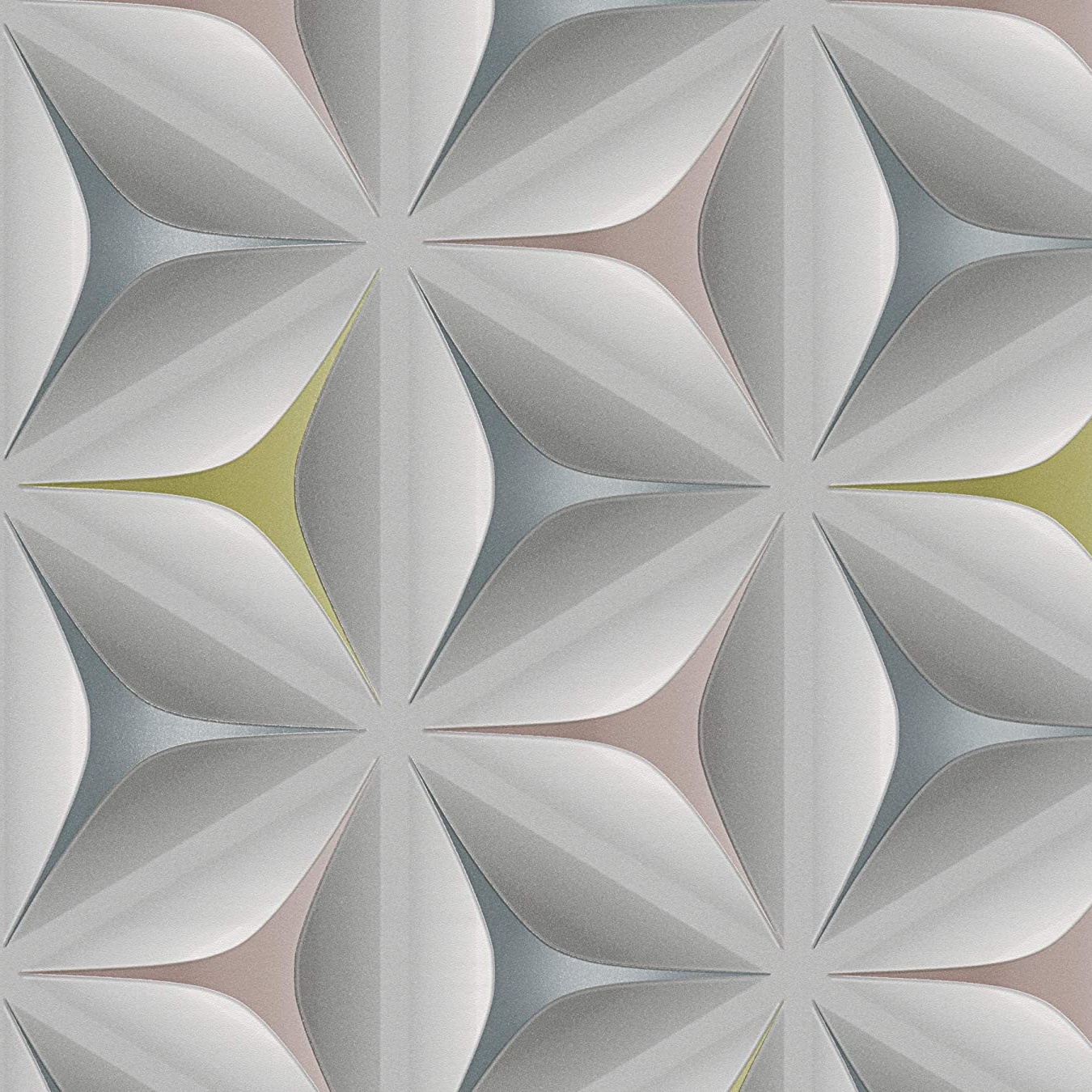 Leaf Star 3D Effect Wallpaper 96042-2 Leaf Star 3D Effect Wallpaper 96042-2