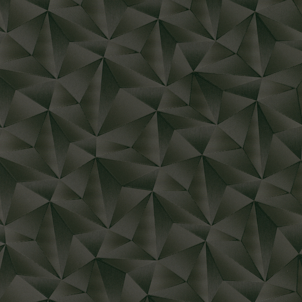 Spotlight Geometric Black 3D Effect Wallpaper 10106-15 