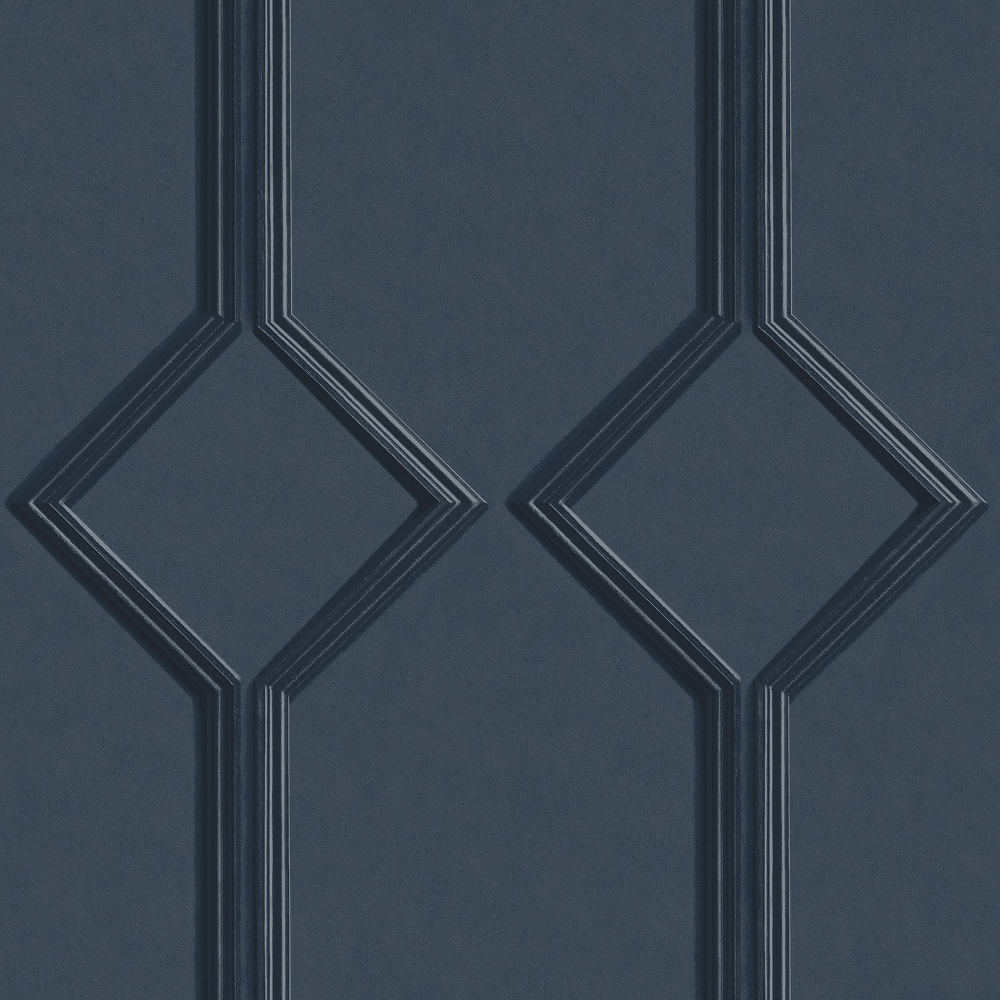 Azzurra Panel Navy Wallpaper 9501
