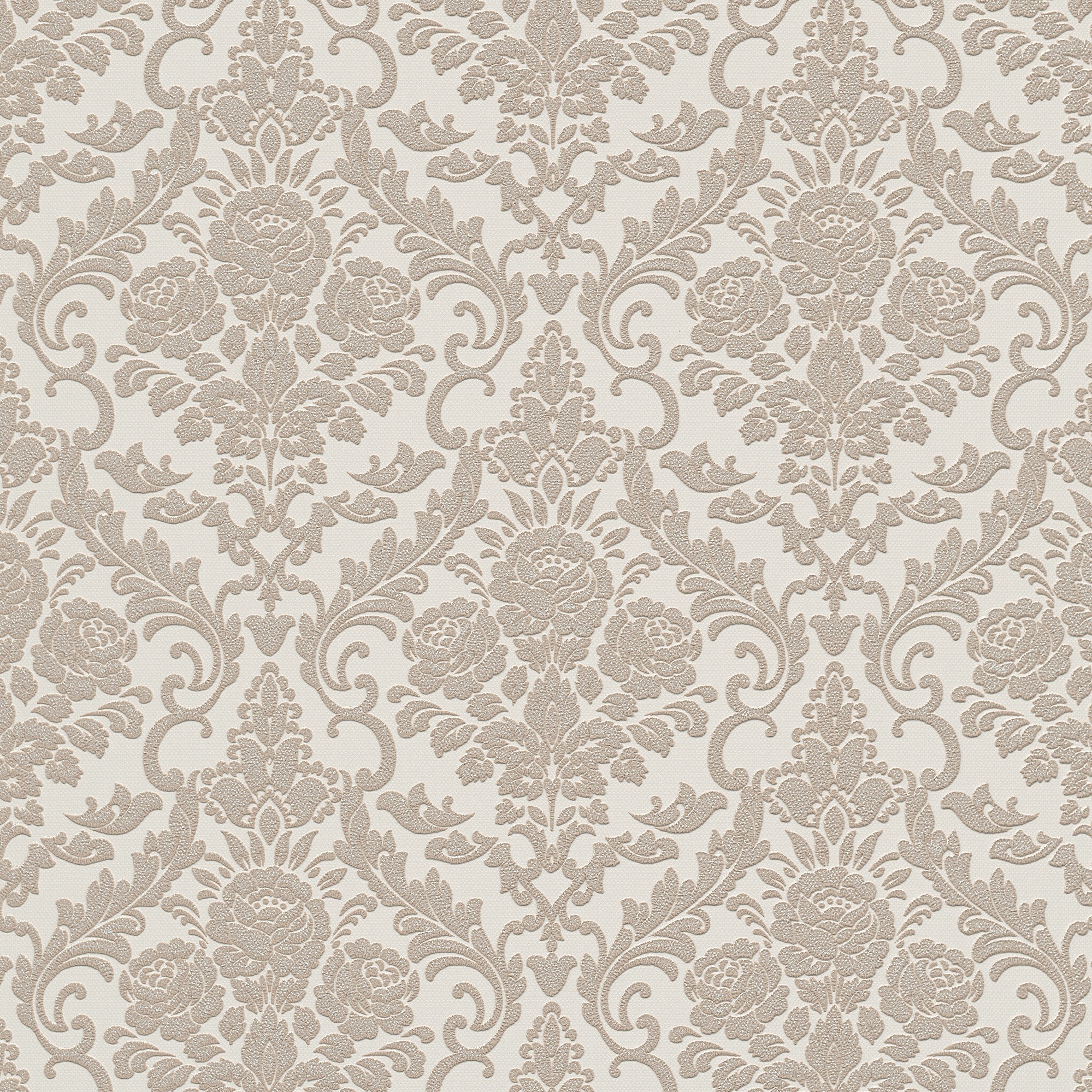 Bremen Damask Rose Gold Blown Vinyl Wallpaper 13396-20