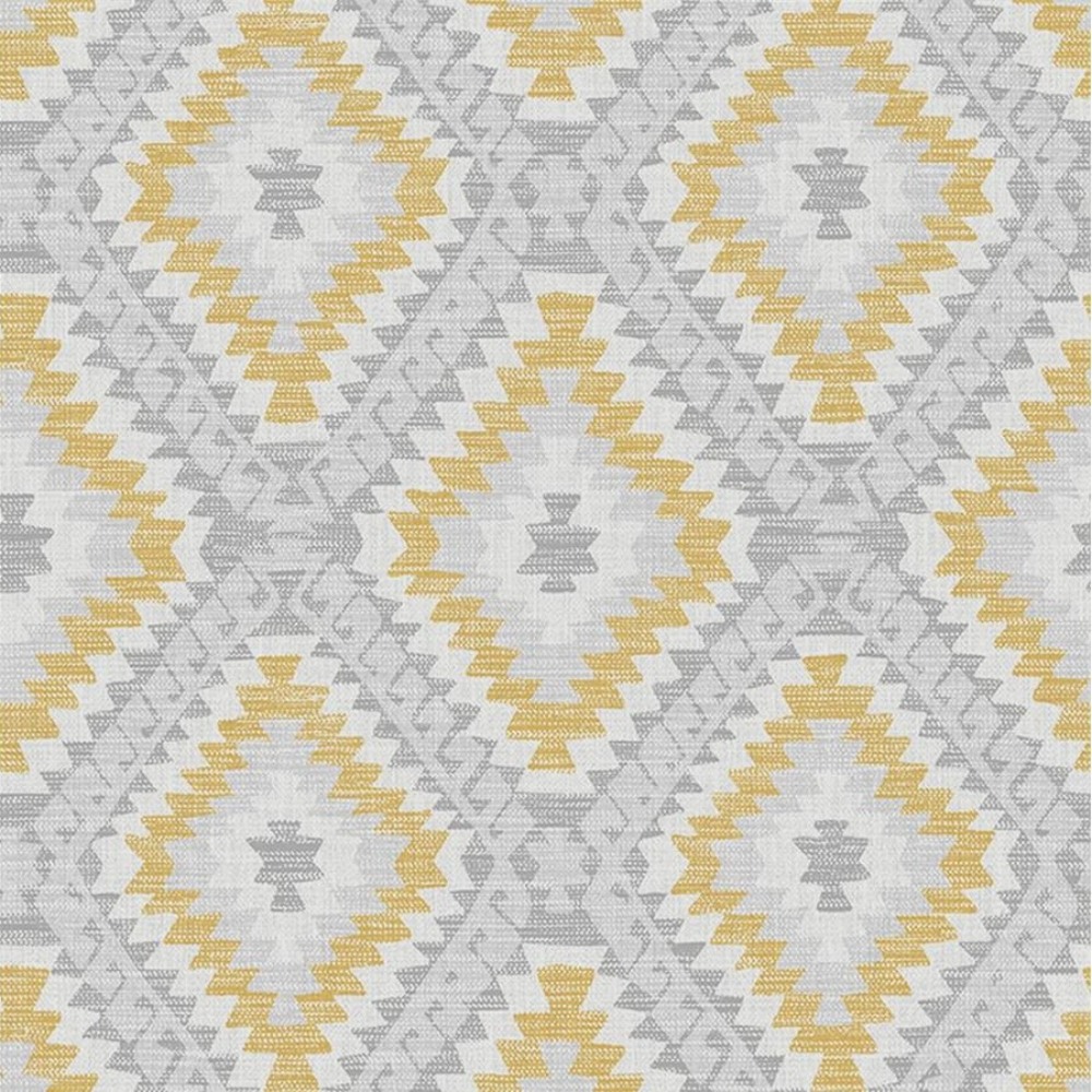 Aztec Geo Ochre Superfresco Wallpaper 113485