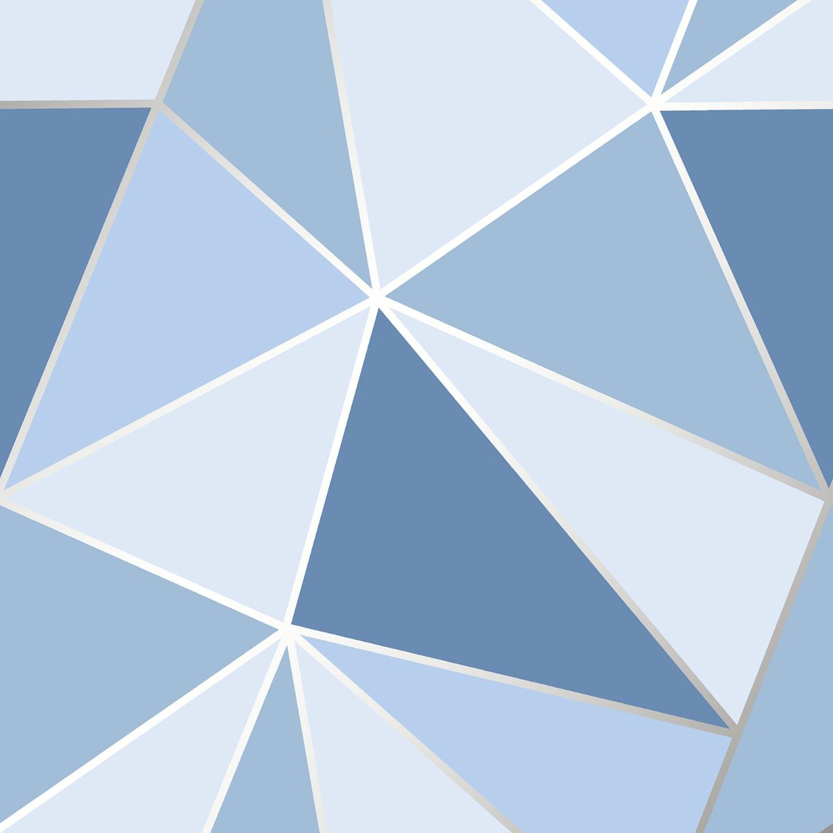 Apex Geo Blue Geometric Wallpaper FD41992