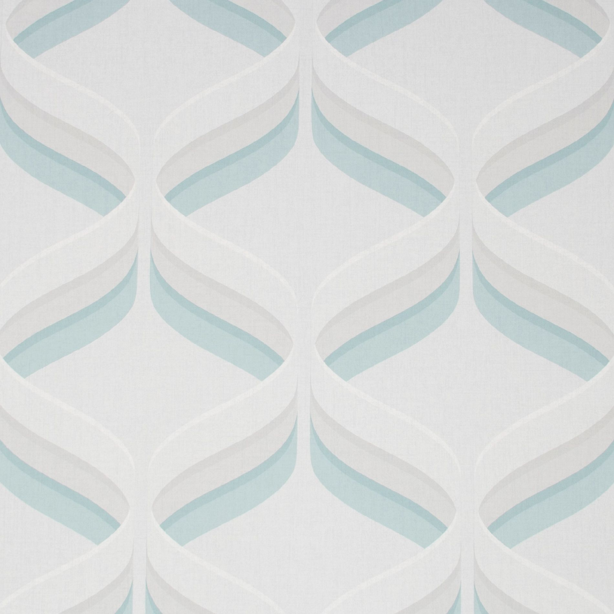 Retro Ogee Light Blue Fresco Wallpaper 107977
