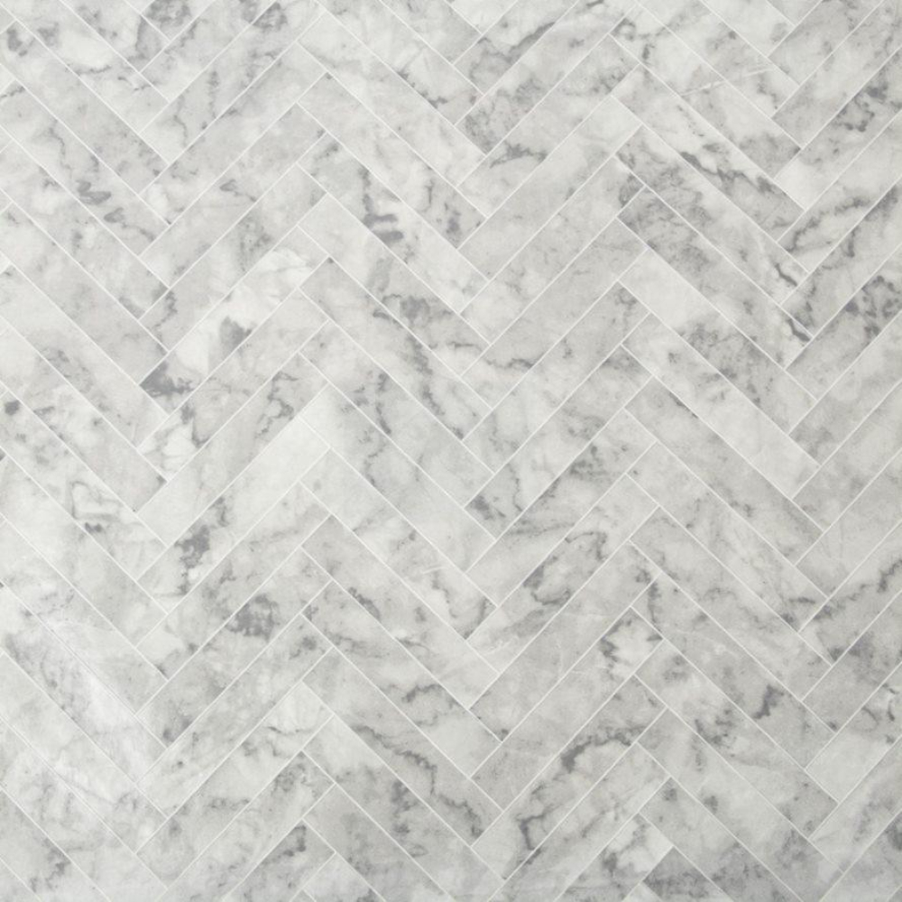 Contour Marble Chevron Grey Kitchen & Bathroom Wallpaper 112644